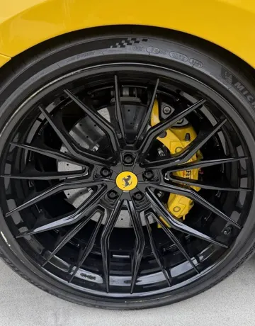 Ferrari rim before repair